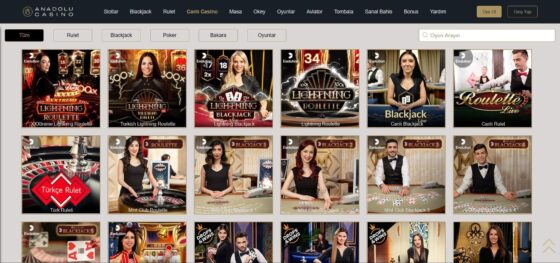 Canlı krupiye oyunları