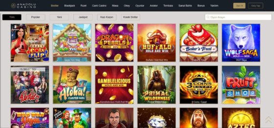 Slot makineleri Anadolu Casino