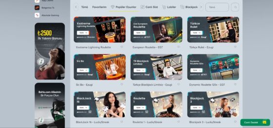 Canlı krupiye oyunları