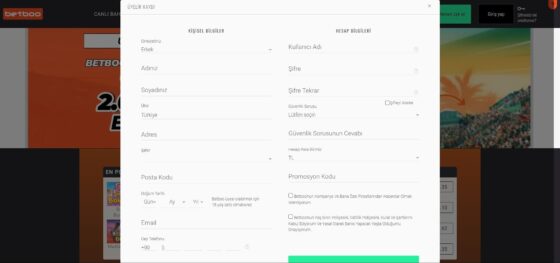 Betboo Casino girişi