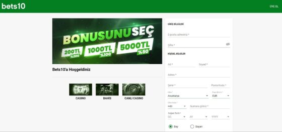 Bets10 Casino girişi