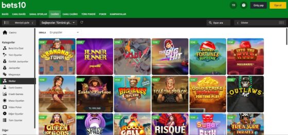 Slot makineleri Bets10 Casino