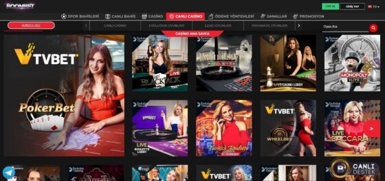 Canlı krupiye oyunları