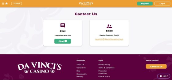 Kişiler Da Vinci's Casino