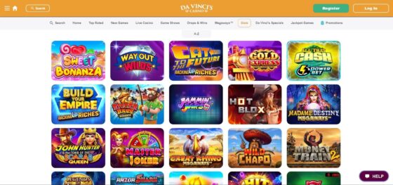 Slot makineleri Da Vinci's Casino