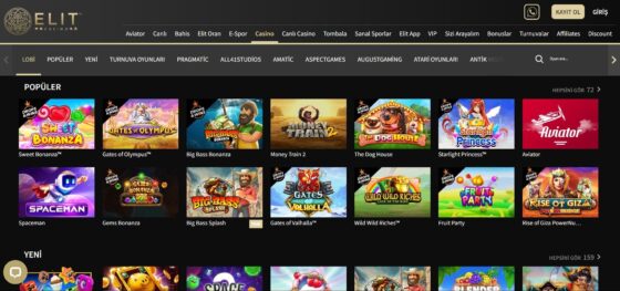 Slot makineleri ElitCasino