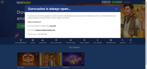 Kişiler Euro Casino