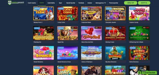 Slot makineleri Casino Garanti