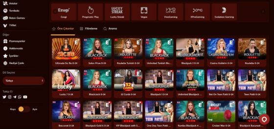 Canlı krupiye oyunları