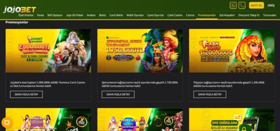 Jojobet Casino Bonusları