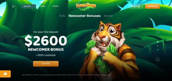 Lucky Tiger Casino Bonusları