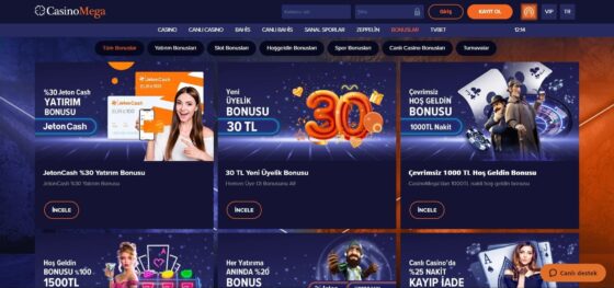 Casino Mega Bonusları
