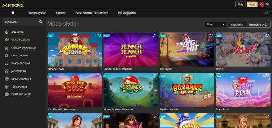 Slot makineleri Casino Metropol