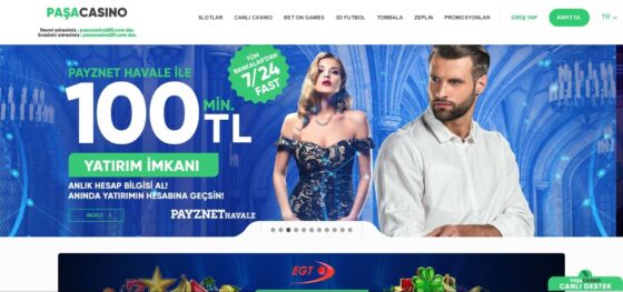 Paşa Casino'nun resmi web sitesi