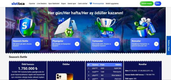 Slottica Casino Bonusları