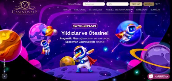 Casino Vale'nun resmi web sitesi
