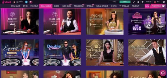 Canlı krupiye oyunları