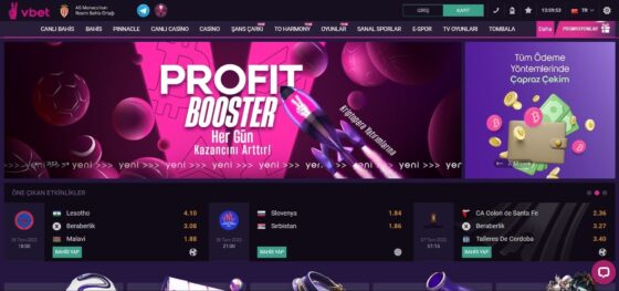 Vivaro Casino'nun resmi web sitesi